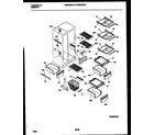 White-Westinghouse WRS22WRAW1 shelves and supports diagram