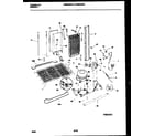 White-Westinghouse WRS22WRAD1 system and automatic defrost parts diagram