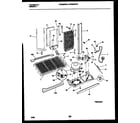 White-Westinghouse WRS24WRAW1 system and automatic defrost parts diagram