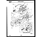 White-Westinghouse WRS22WRAW1 ice maker and installation parts diagram