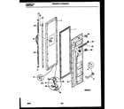 White-Westinghouse WRS22WRAD0 freezer door parts diagram