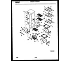 White-Westinghouse WRS24WRAD0 shelves and supports diagram