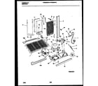 White-Westinghouse WRS24WRAW0 system and automatic defrost parts diagram