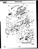 Ice maker and installation parts