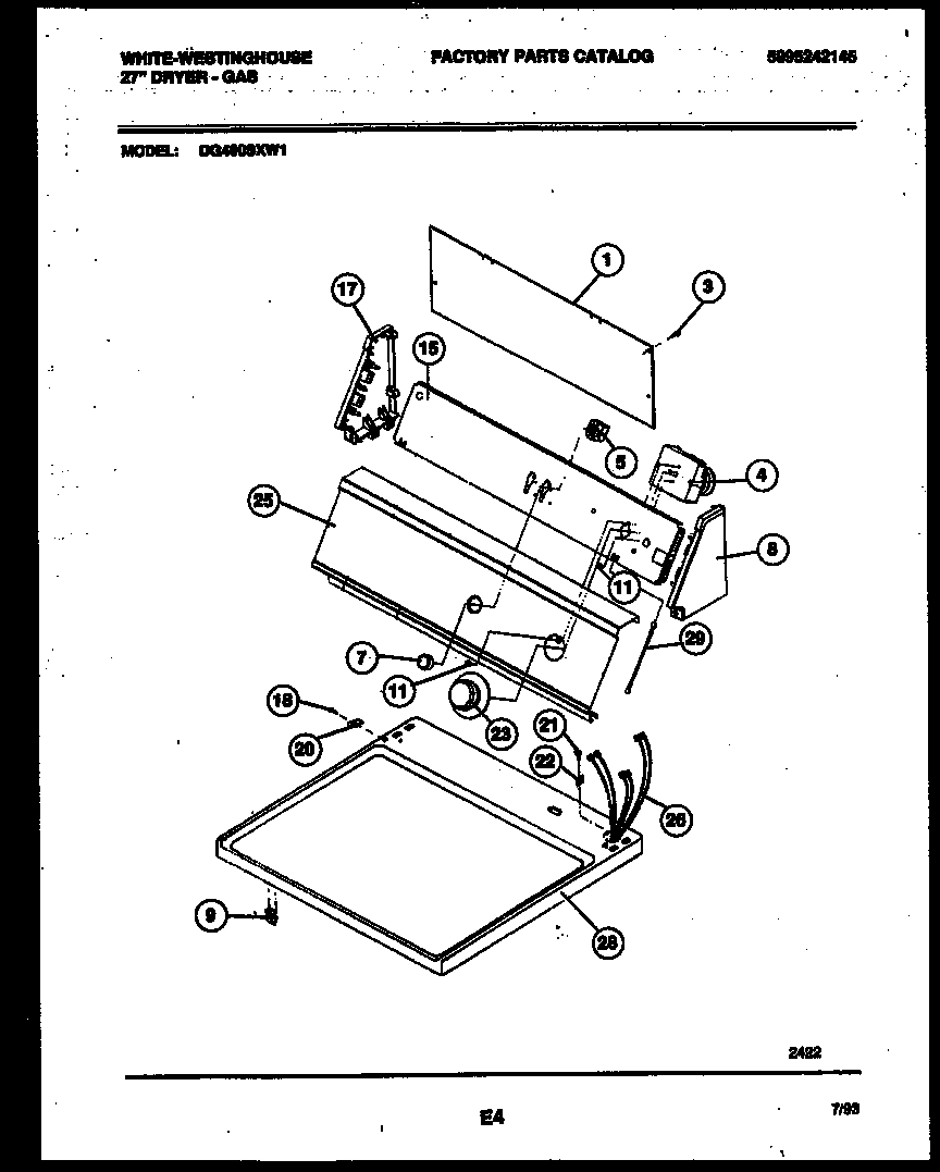 Console and control parts