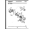 White-Westinghouse DG400SXW1 blower and drive parts diagram
