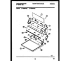 White-Westinghouse DG650AXW2 console and control parts diagram