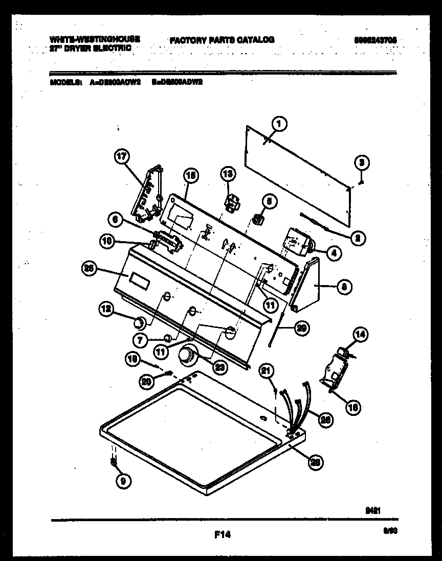 CONSOLE AND CONTROL PARTS