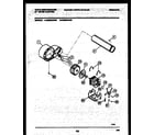 White-Westinghouse DE600ADD2 blower and drive parts diagram