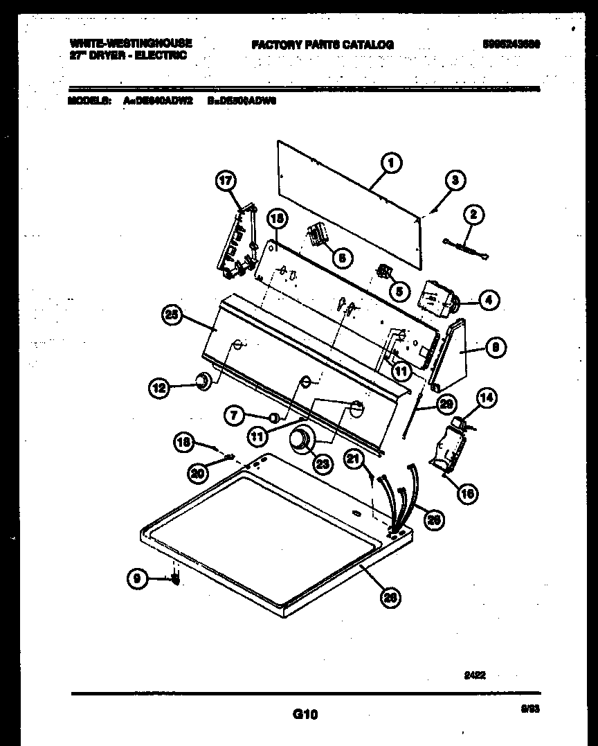 CONSOLE AND CONTROL PARTS