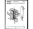 White-Westinghouse WFU16F5AW1 door parts diagram