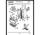 White-Westinghouse WFU16F5AW1 cabinet parts diagram