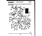 White-Westinghouse WFU16F5AW1 system and automatic defrost parts diagram