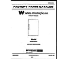 White-Westinghouse WFU21M4AW1  diagram