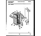 White-Westinghouse WFU20F5AW1 door parts diagram