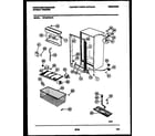 White-Westinghouse WFU20F5AW1 cabinet parts diagram