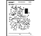 White-Westinghouse WFU20F5AW1 system and automatic defrost parts diagram