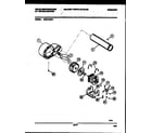 White-Westinghouse DE271KDW7 blower and drive parts diagram