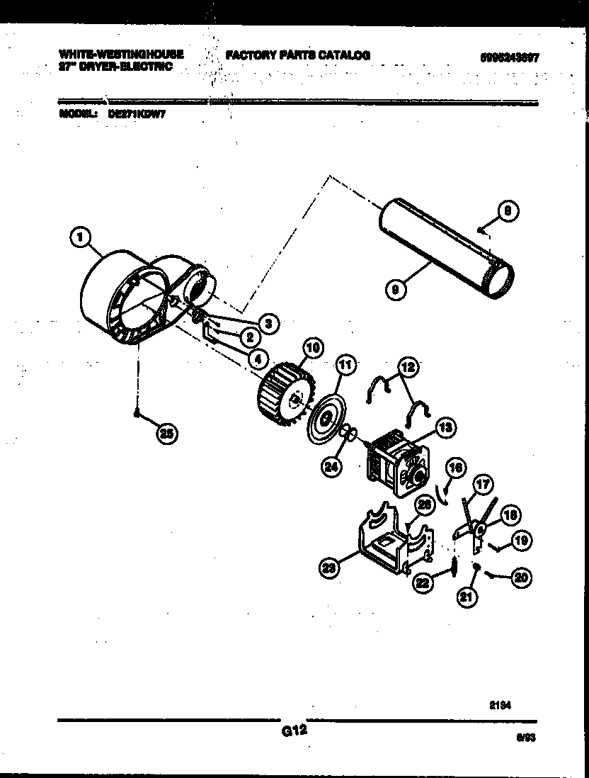 Blower and drive parts