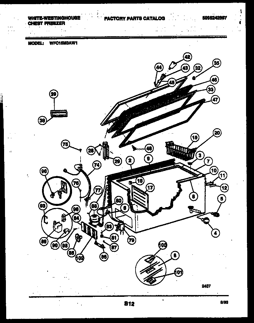 Chest freezer parts
