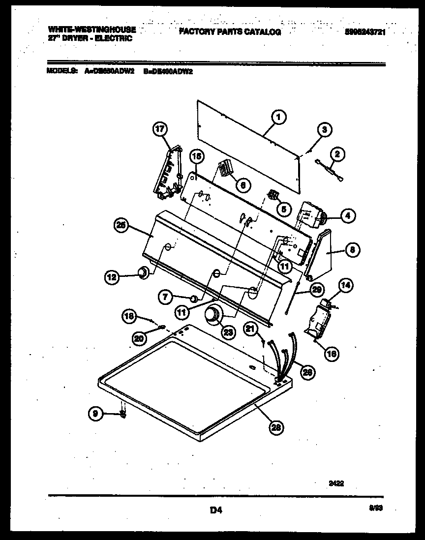 Console and control parts