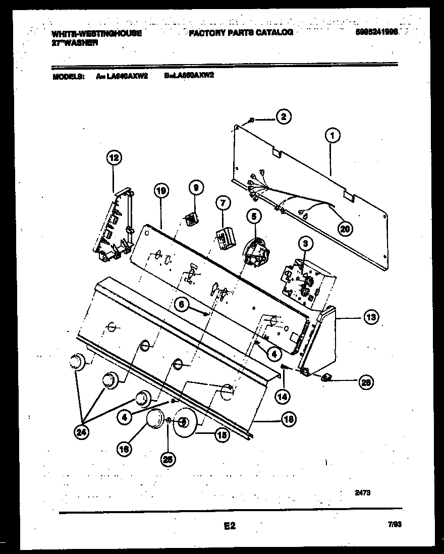 Console and control parts