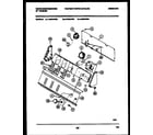 White-Westinghouse LA800AXW2 console and control parts diagram