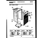 White-Westinghouse WED25P2 cabinet and control parts diagram