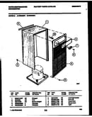 Cabinet and control parts
