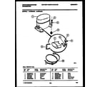 White-Westinghouse WED25P2 compressor parts diagram