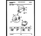 White-Westinghouse WED15P2 compressor parts diagram