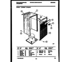 White-Westinghouse WED50P2 cabinet and control parts diagram