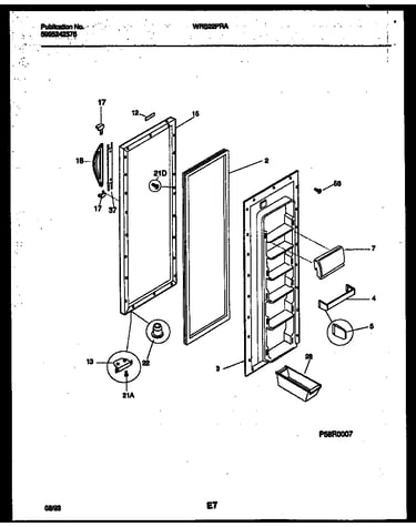 Refrigerator door parts