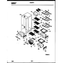 White-Westinghouse WRS22PRAD0 shelves and supports diagram