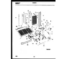 White-Westinghouse WRS22PRAW0 system and automatic defrost parts diagram