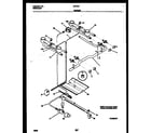 White-Westinghouse GF740NW7 burner, manifold and gas control diagram