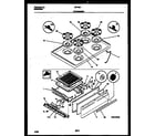 White-Westinghouse GF740NW7 cooktop and broiler drawer parts diagram