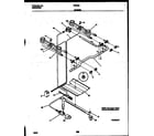 White-Westinghouse GF600NW8 burner, manifold and gas control diagram