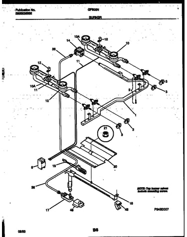 Burner, manifold and gas control