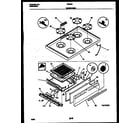 White-Westinghouse GF600NW8 cooktop and broiler drawer parts diagram