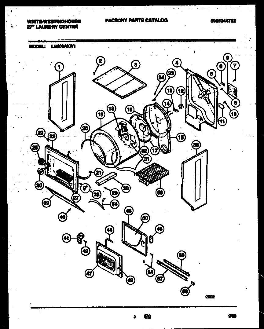 Cabinet and component parts