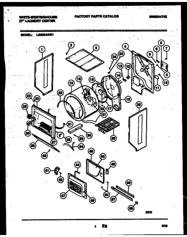 Cabinet and component parts
