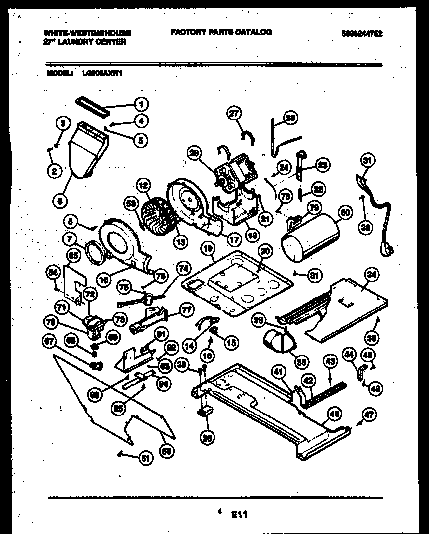 Motor and blower parts