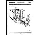 White-Westinghouse SP550AXR1 tub and frame parts diagram