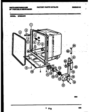Tub and frame parts