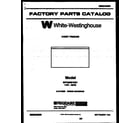White-Westinghouse WFC25M7AW1  diagram
