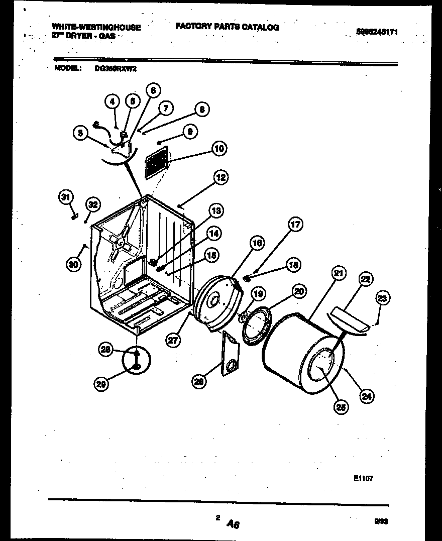 Cabinet and component parts
