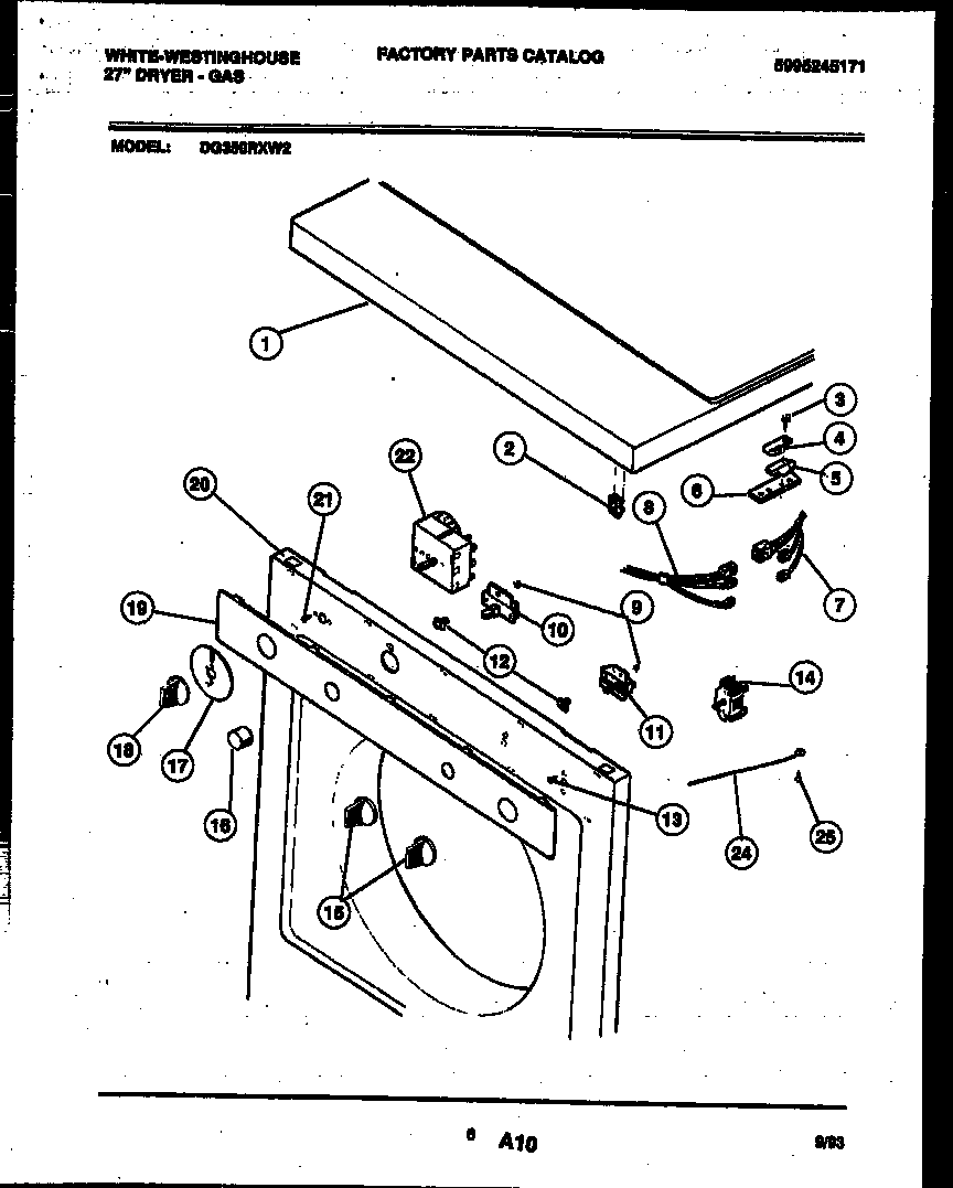 Console and control parts