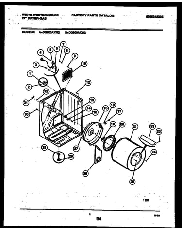Cabinet and component parts