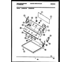 White-Westinghouse DG800AXW2 console and control parts diagram